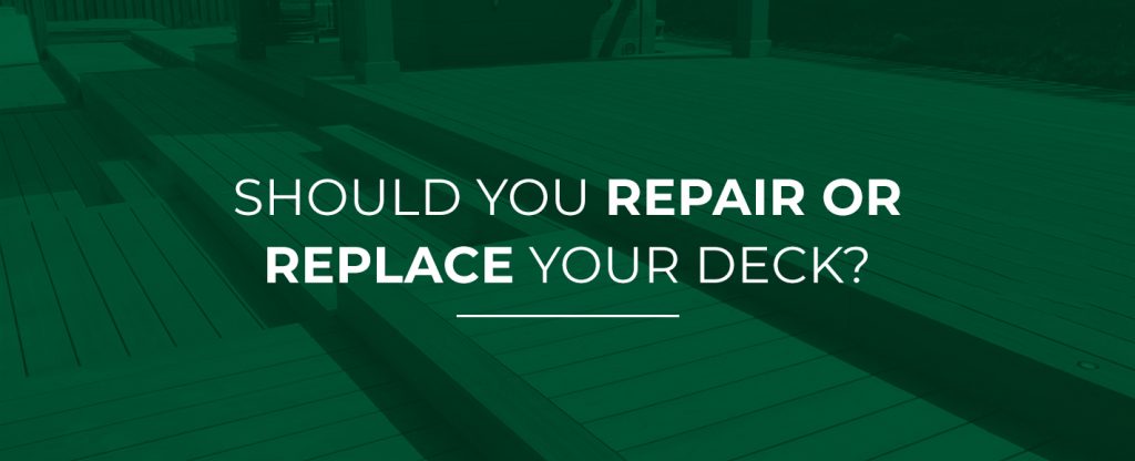 Moet u uw terras repareren of vervangen?